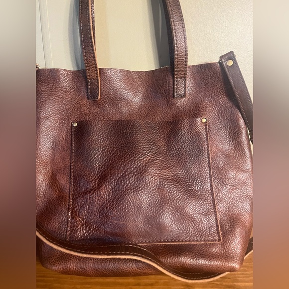 Portland Leather Handbags - Portland Leather Goods Crossbody Tote - BADLANDS